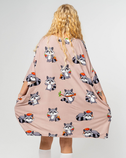 Sleep Tee Cute Raccoon